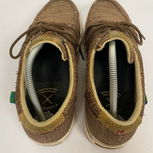 Twisted X Men's Hooey Loper Brown Textured Loafer Shoe Size 11 MHYC021 - Picture 6 of 10